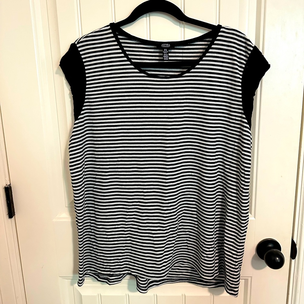 Jones NY Signature Cap Sleeve Tee XL